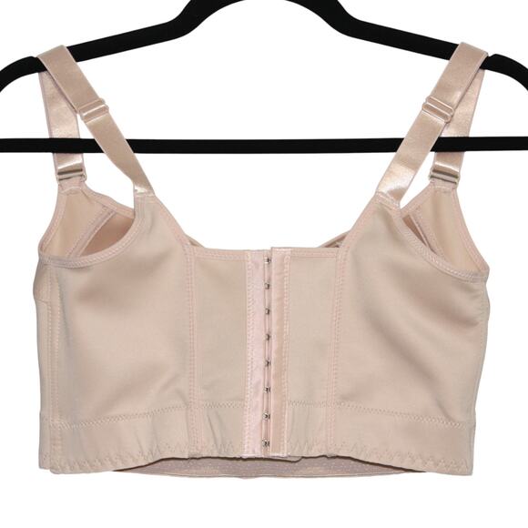 Back Smoothing Bra Full Coverage Size 36DD Beige - Picture 5 of 6
